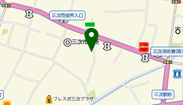 [EV]三次市 市役所本庁舎の地図画像