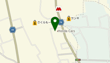 [EV](株)ホンダカーズ群馬 Honda Cars群馬 大間々店の地図画像