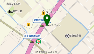 [EV]大阪トヨペット(株) 和泉店の地図画像