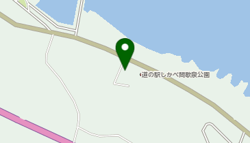 [EV]鹿部町 道の駅 しかべ間歇泉公園の地図画像