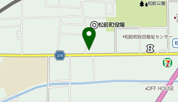 [EV]松前町 役場庁舎前駐車場の地図画像