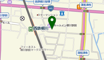 [EV]ルートインジャパン(株) ホテル ルートイン柳川駅前の地図画像