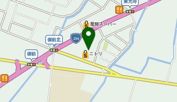 [EV]ニトリ真岡店の地図画像