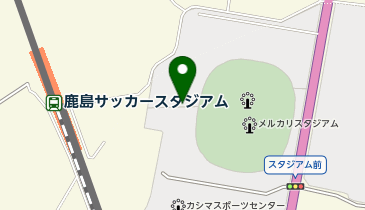 [EV](株)鹿島アントラーズF.C. メルカリスタジアム (G・V駐車場)の地図画像