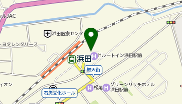 [EV]ルートインジャパン(株) ホテル ルートイン浜田駅前の地図画像