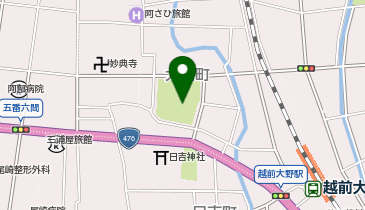 [EV]大野市 城下町東広場の地図画像