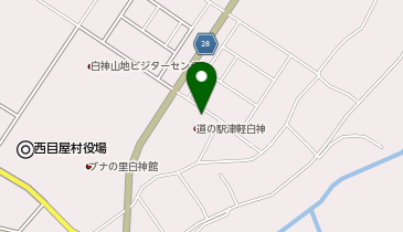 [EV]西目屋村 道の駅 津軽白神 ビーチにしめやの地図画像