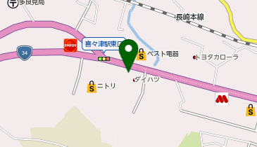 [EV]ダイハツ長崎販売(株) 多良見店の地図画像