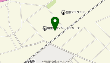 [EV]みどり市 市民体育館 (桐生大学グリーンアリーナ)の地図画像