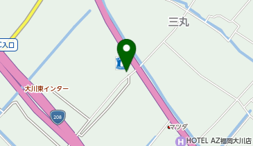 [EV]ローソン大川三丸店の地図画像