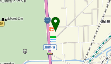 [EV]ロイヤルホールディングス(株) ロイヤルホスト岡山学南店の地図画像