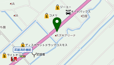 [EV](株)スズキ自販佐賀 スズキアリーナ武雄の地図画像