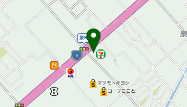 [EV]セブンイレブン山口泉町店の地図画像