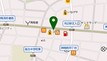 [EV]コナカ 青梅店の地図画像