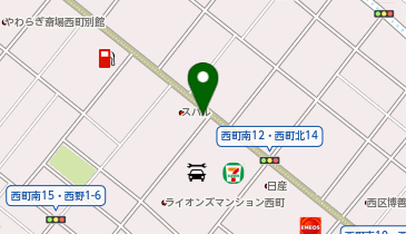 [EV]北海道スバル(株) 札幌西店の地図画像