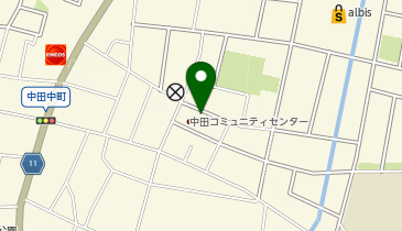 [EV]高岡市 中田コミュニティセンターの地図画像