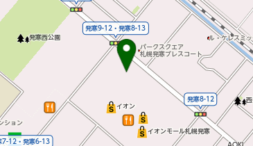 [EV]イオン北海道(株) イオンモール札幌発寒 (Terra)の地図画像