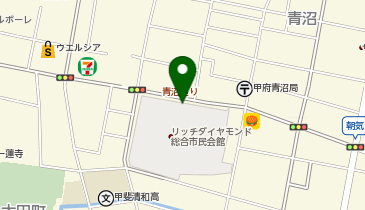 [EV]甲府市 リッチダイヤモンド総合市民会館の地図画像