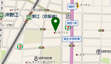 [EV]大阪トヨペット(株) 都島店の地図画像