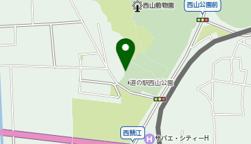 [EV]鯖江市 道の駅 西山公園の地図画像