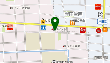 [EV]大阪トヨペット(株) 生野店の地図画像