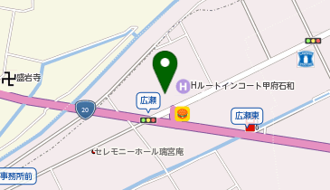 [EV](株)チョイスホテルズジャパン コンフォートイン甲府石和の地図画像