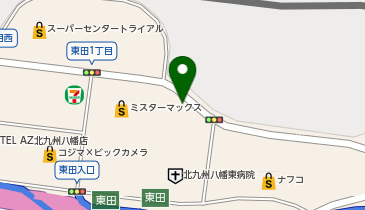 [EV](株)ミスターマックス・ホールディングス ミスターマックス八幡東店の地図画像