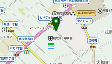 [EV]鳥取赤十字病院の地図画像