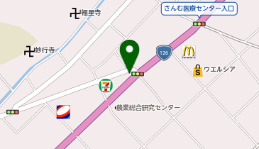[EV]セブンイレブン成東バイパス店の地図画像