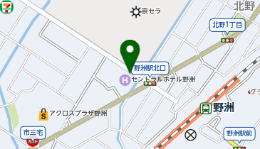 [EV]ビワイチチャージ セントラルホテル野洲の地図画像