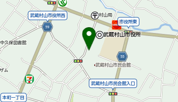 [EV]武蔵村山市役所 駐車場の地図画像