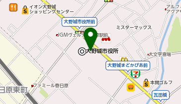 [EV]大野城市 市役所の地図画像