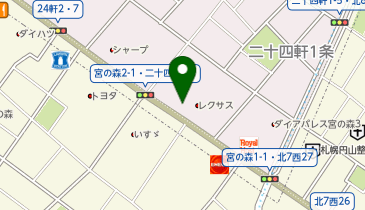 [EV]札幌トヨタ自動車(株) レクサス宮の森 (LEXUS Charging)の地図画像