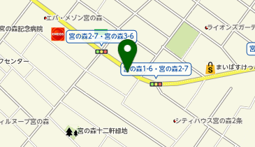 [EV]大和ハウスパーキング(株) Dパーキング宮の森2条7丁目第2の地図画像