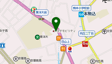 [EV]トヨタモビリティ東京(株) 文京白山店 (ネッツ東京)の地図画像
