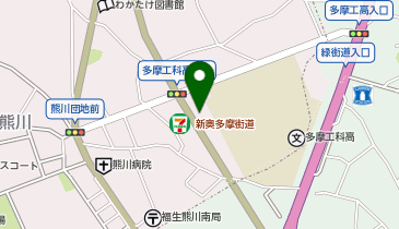 [EV]多摩工科高校西駐車場の地図画像
