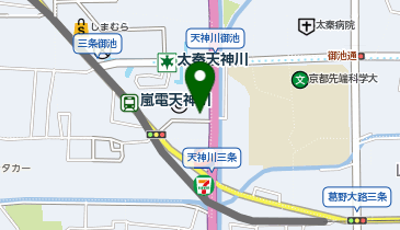[EV]京都市 右京区役所 (サンサ右京内)の地図画像