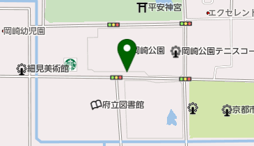[EV]京都市 岡崎公園駐車場の地図画像