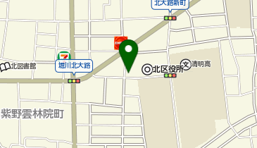 [EV]京都市 北区役所の地図画像