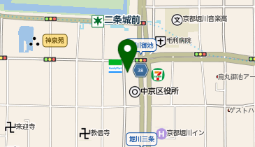 [EV]京都市 中京区役所の地図画像