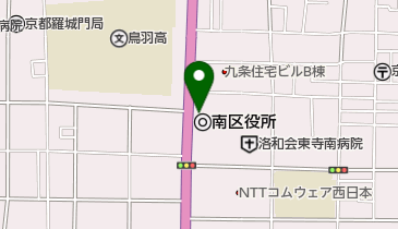 [EV]京都市 南区役所の地図画像