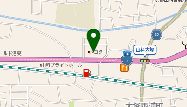 [EV]京都トヨタ自動車(株) 山科店の地図画像