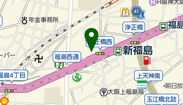 [EV]大阪トヨタNorth(株) 福島店の地図画像