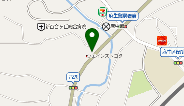 [EV]ウエインズトヨタ神奈川(株) 新百合ヶ丘西店 (カローラ神奈川)の地図画像