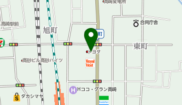 [EV]群馬トヨタ自動車(株) 高崎東町店の地図画像