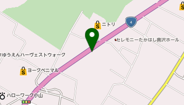 [EV]東日本三菱自動車販売(株) 小山喜沢店 (電動DS)の地図画像