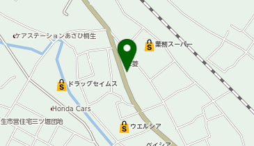 [EV]群馬三菱自動車販売(株) 桐生店の地図画像