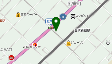 [EV]上尾三菱自動車販売(株) 川越店の地図画像