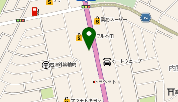 [EV]千葉三菱自動車販売(株) 君津店の地図画像