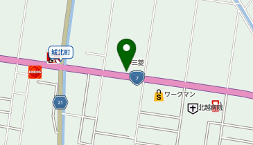 [EV]東日本三菱自動車販売(株) 新発田店の地図画像